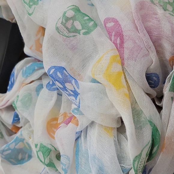 Multicoloured Skull Infinity Scarf - Picture 2 of 4